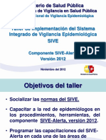 Taller de Capacitación Epidemiologos SIVE-Alerta