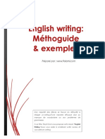 Ebook English Writing Méthoguide Exemples