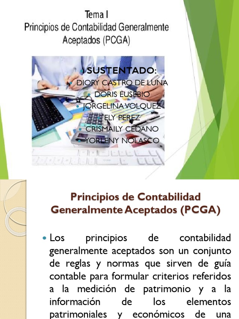 Principios de Contabilidad PCGA Explicados | PDF | Devengo | Contabilidad
