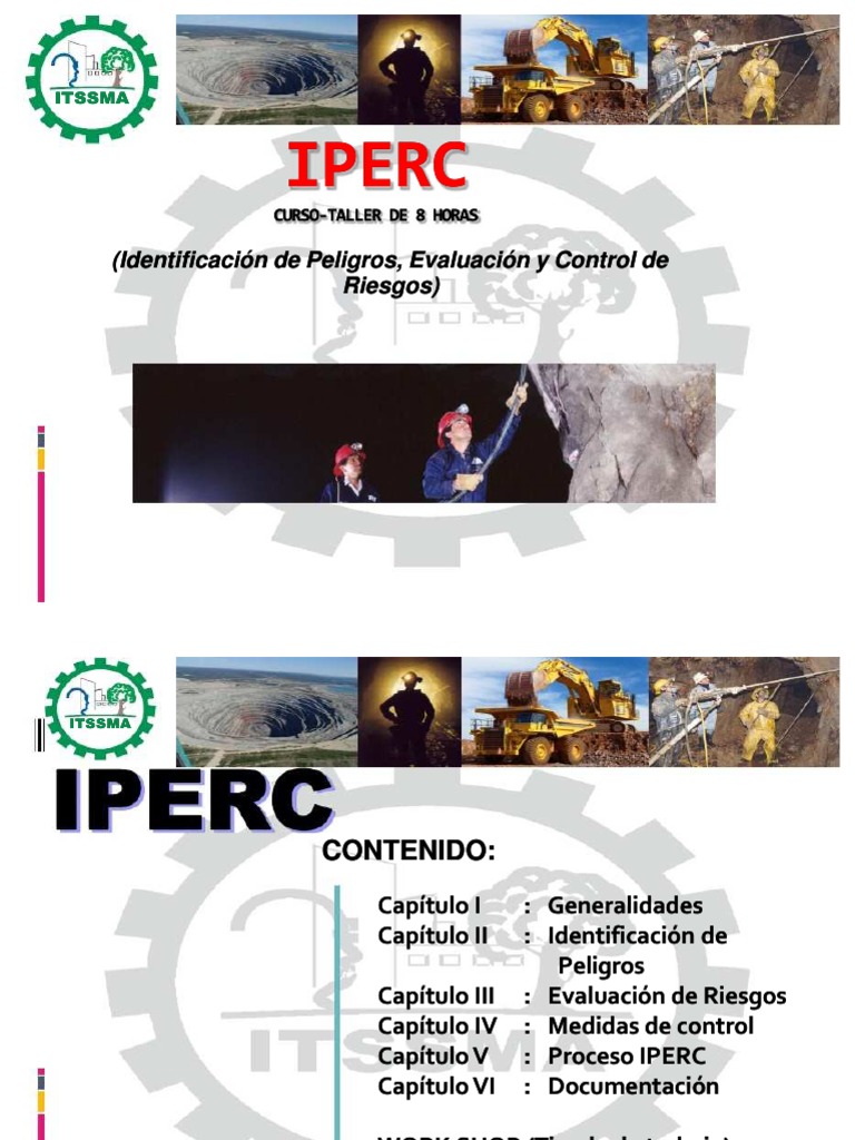 Capacitación en IPERC Continuo Minero | PDF | Riesgo | Seguridad y ...
