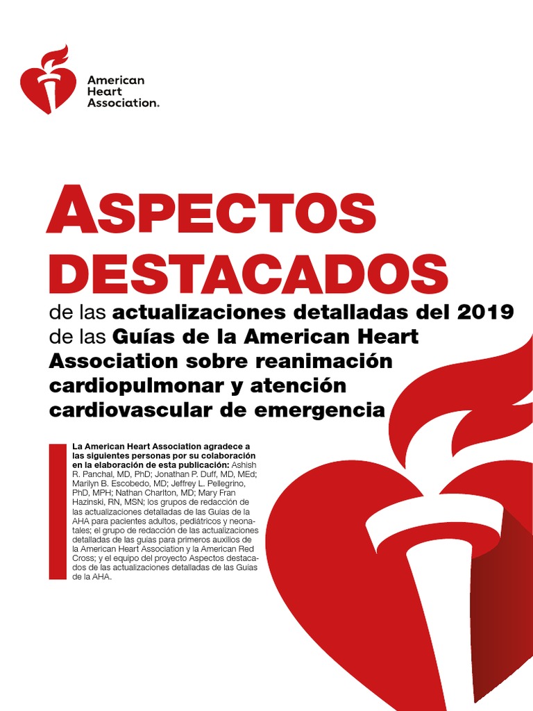 2019 Aha Acc RCP | PDF | Reanimación cardiopulmonar | Paro cardíaco