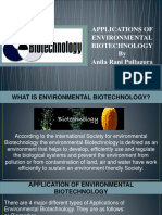 Applications of Environmental Biotechnology