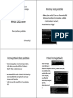 6 Kreiranje Baze Podataka PDF 11494