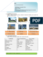 Student Worksheet on Descriptions of Historical Buildings