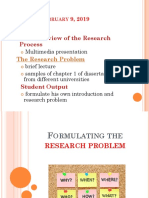 Formulating The Research Problem