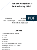Simulation and Analysis of S-MAC Protocol For WSN