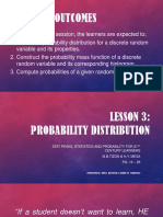 LESSON 3 Probability Distribution