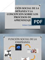 LA FUNCIÓN SOCIAL DE LA ENSEÑANZA exposición