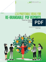 116 Profitable Ideas For Re-Brandable PDF Reports
