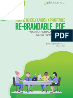 How To Quickly Launch A Profitable Rebrandable Report