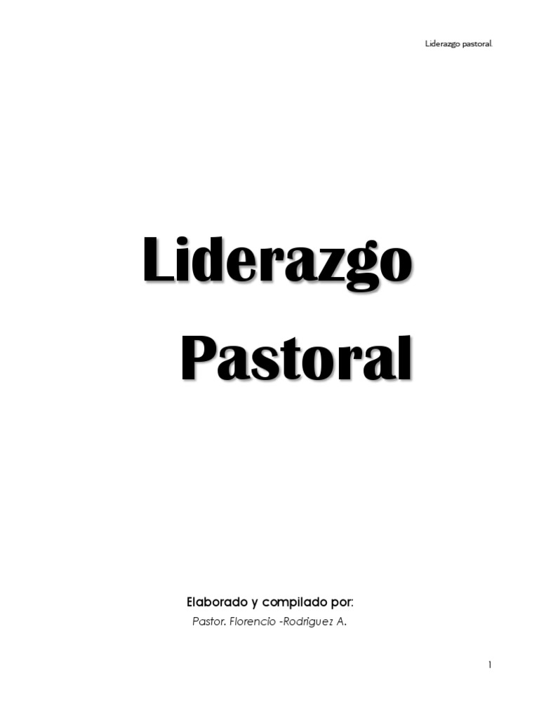 Liderazgo y ministerio pastoral | PDF | Oración | Alimentos