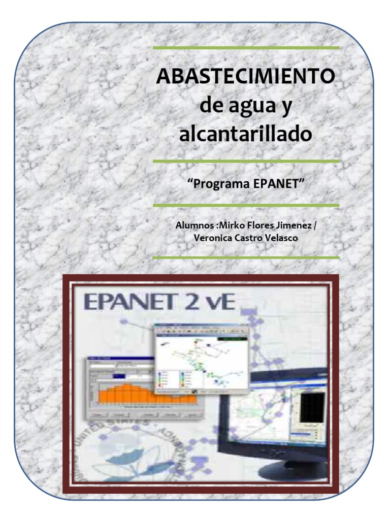 APUNTES EPANET para El Abastecimiento de Agua y Alcantarillado PDF ...