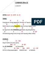 Bababalik Tayo Sa Sabado (Chords) PDF