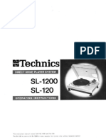 Technics SL 120 Owners Manual