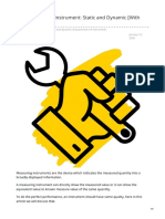 Characteristic of Instrument Static and Dynamic With PDF