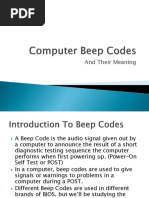 Computer Beep Codes Powerpoint