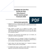 I Parcial Física 1 TEC