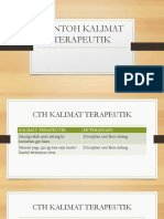 Contoh Kalimat Terapeutik