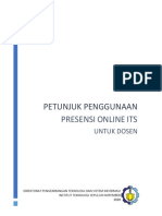 User Manual Presensi Online ITS - Dosen