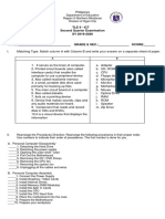 TLE 9 - ICT 2nd Quarter Exam