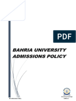 BU Admissions Policy Explained