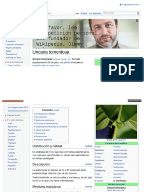 Una De Gato Uncaria Tomentosa Wikipedia La Enciclopedia Libre