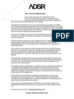 ADSR Ltd End User License Agreement Summary