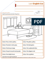 Colouring Bedroom PDF