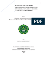 Laporan Hasil Observasi Evaluasi Inovasi Model Pembelajaran Kontekstual Pada Mata Pelajaran Teknologi Informasi Dan Komunikasi Siswa Kelas X Semester 2 Ma I Final