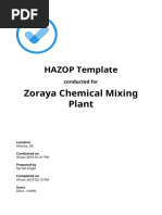 HAZOP Template | PDF
