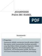 Anamnesis Ibu Hamil