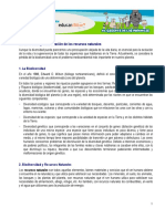 Biodiversidad y Conservación de Los Recursos Naturales PDF