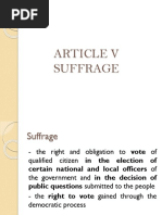 The Right of Suffrage