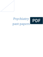 Psychiatry past papers MCQ title