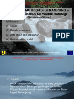 Alokasi Air Waduk Batutegi Untuk Sistem