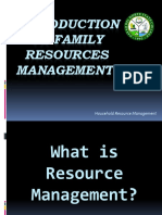 Introduction To Family Resources Management