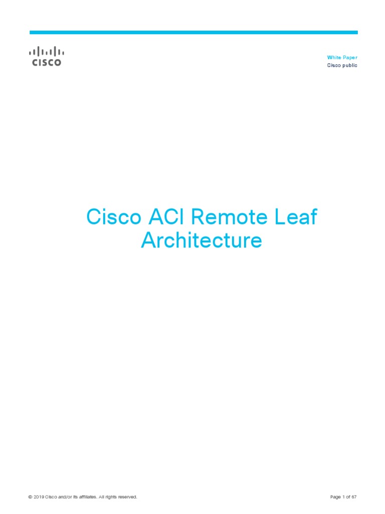 Cisco - Aci - White Paper c11 740861 | PDF | Ip Address | Computer Network