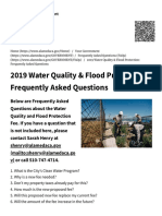 2019 Water Quality & Flood Protection - Frequently Asked Questions