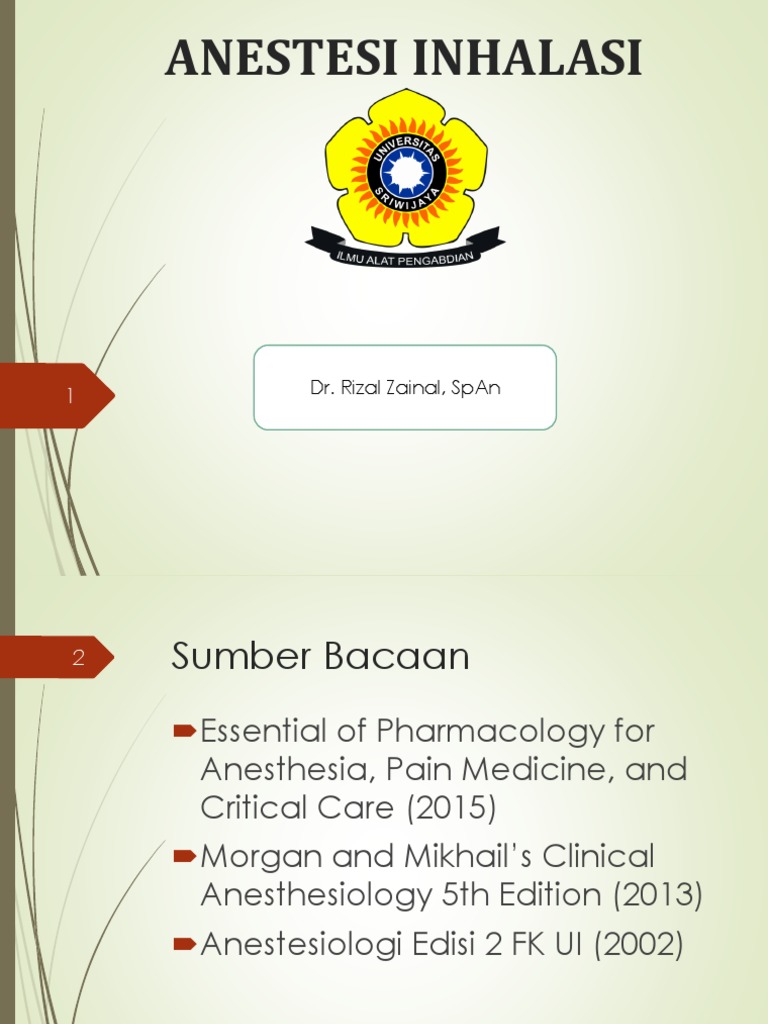 Anestesi Inhalasi | PDF
