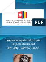 Contestatia Privind Tergiversarea Procesului