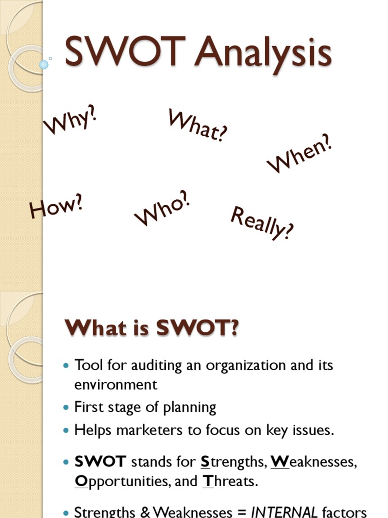 Effective SWOT Analysis Guide | PDF | Swot Analysis | Business Economics