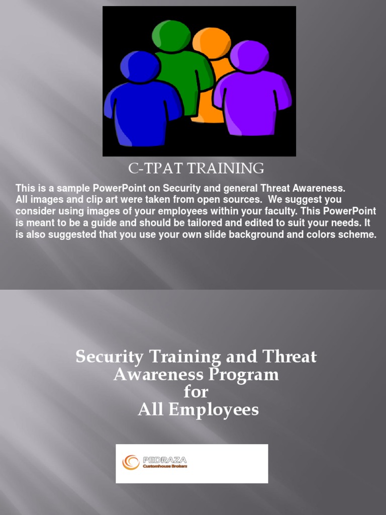 C Tpat Security Training Guide Pdf Identity Document Password