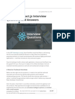 5 Essential React - Js Interview Questions and Answers PDF