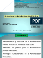 Historia de La Administración Publica Venezolana MGP 2019 PDF