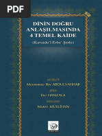 Di̇ni̇n Doğru Anlaşilmasinda 4 Temel Kai̇de