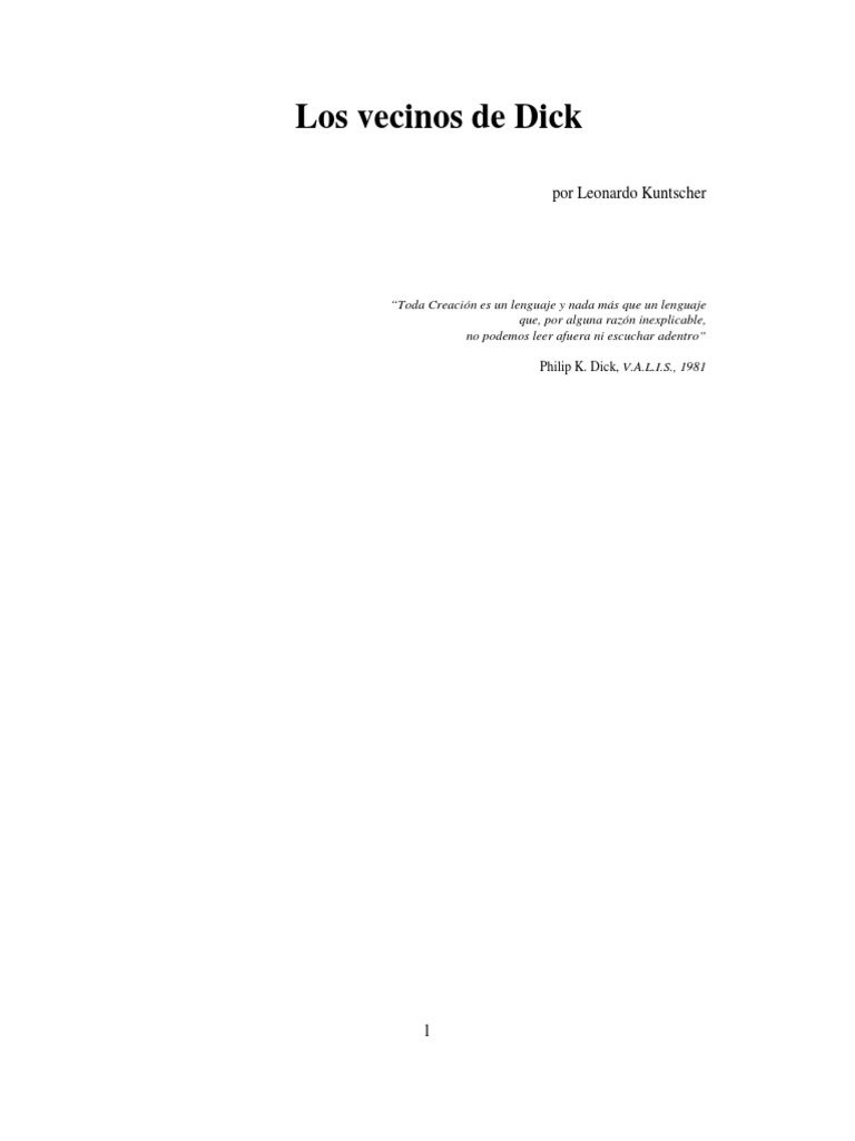 La Penúltima Verdad SOBRE LA NOVELA PDF Philip K. Dick Novelas