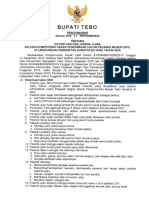 Ketentuan Dan Jadwal Ujian SKD Tebo 2020