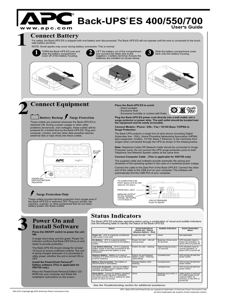 Ups Es 400 550 700 PDF | PDF | Usb | Digital Subscriber Line