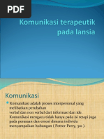Download Komunikasi Terapeutik Pada Lansia by Anik Priyani SN44512258 doc pdf