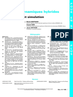 Syste - Mes Dynamiques Hybrides - Mode - Lisation Et Simulation - Fiche Documentaire